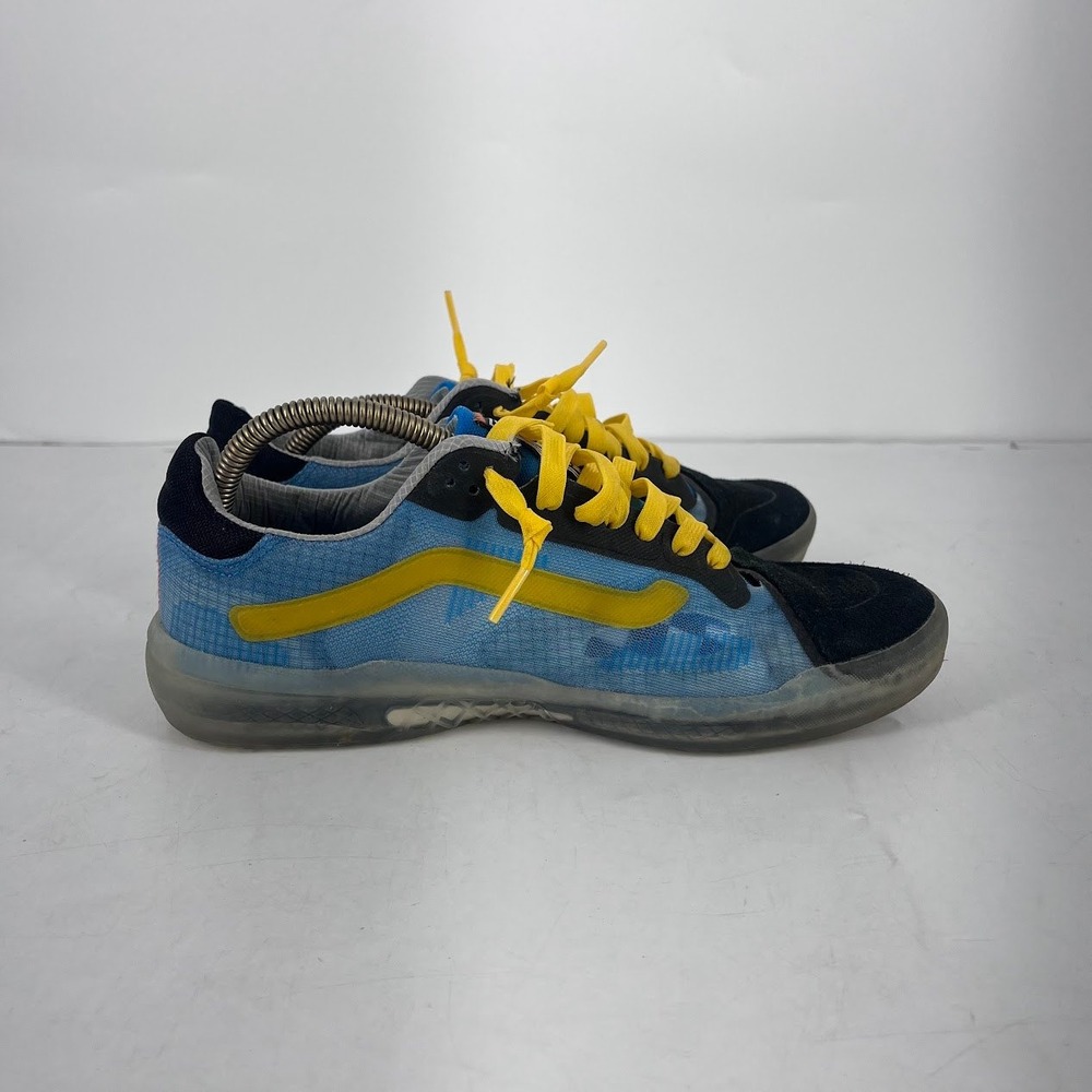 Vans EVDNT UltimateWaffle Mens 8.5 Blue Yellow Black Skate Shoes 721356 - Picture 7 of 11